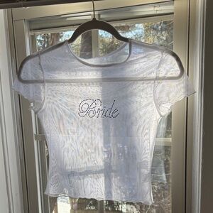 BRIDE - Dreamer Ruffle Mesh Top